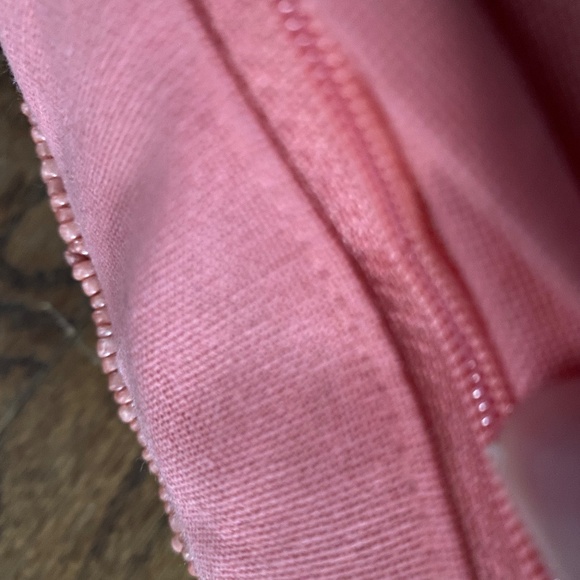 Beaded Throw Pillow. Coral Pink and Green Indian Decor. 10" by 14" Like New - Picture 9 of 9